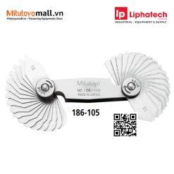 Bộ dưỡng đo bán kính, dưỡng đo ren 1-7mm (34 lá) - 186-105 Mitutoyo