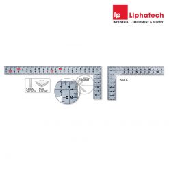 Thước eke vuông thép Niigata Seiki TH-30KD 30cm loại lưỡi mỏng dễ dàng xử lý