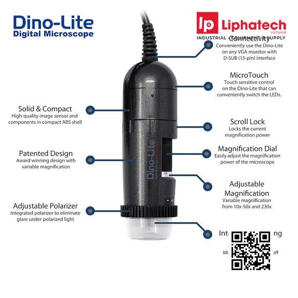 Kính hiển vi kỹ thuật số Dino-Lite AM5018MZT Chính Hãng Kính hiển vi kỹ thuật số Dino-Lite AM5018MZT Chính Hãng