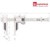 Thước cặp điện tử 600mm/24" x 0.0005" Mitutoyo 552-313-10 Digital ABS Carbon Fibre Caliper 8 Thước cặp điện tử 600mm/24" x 0.0005" Mitutoyo 552-313-10 Digital ABS Carbon Fibre Caliper 3