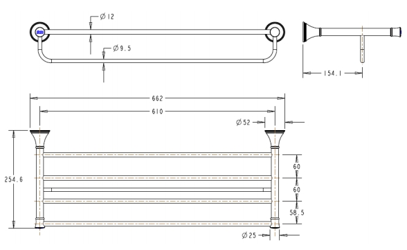ban20ve20american20standard20wf-0295 Giàn vắt khăn tắm American standard WF-0295 Chính Hãng 1