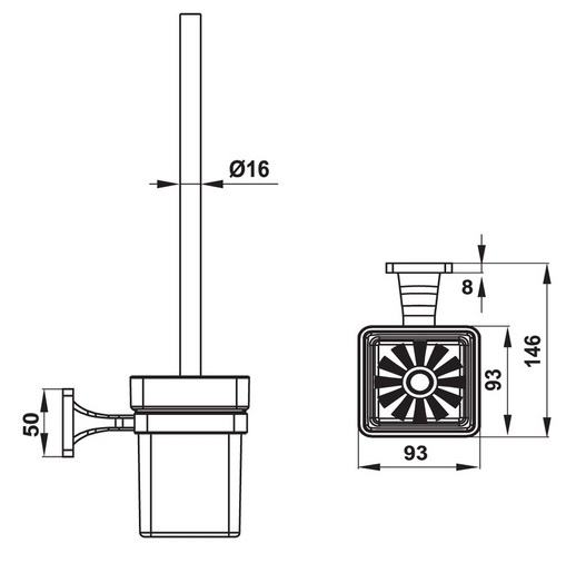 hafele20580-41-450-1 Chải cọ bồn cầu Hafele 580.41.450 Chính Hãng 1