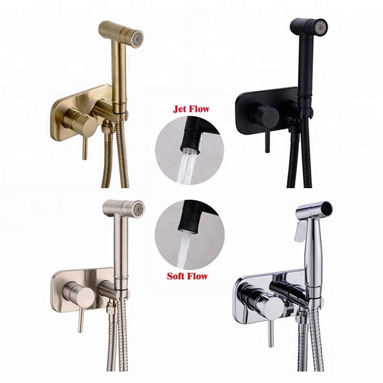 miken20f-7503g-6 Vòi xịt vệ sinh nóng lạnh âm tường màu đen Miken F-7503B Chính Hãng 1
