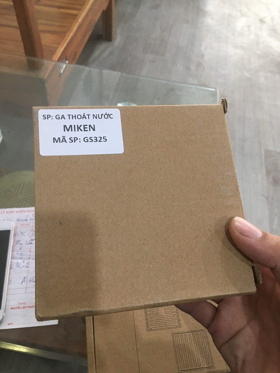 miken20gs325-3 Ga thoát sàn giá rẻ Inox 304 Miken GS325 Chính Hãng 3