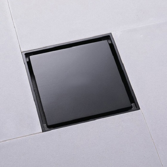 Ga thoát sàn mặt âm cắt đá màu đen Miken MK-1200BLA (12x12cm - Ø48-60-76-90-110) Chính Hãng Ga thoát sàn mặt âm cắt đá màu đen Miken MK-1200BLA (12x12cm - Ø48-60-76-90-110) Chính Hãng