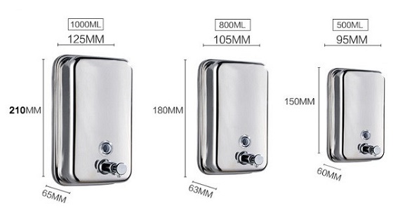 miken20mk-813gb-4 Hộp đựng xà phòng nước rửa tay Inox treo tường màu vàng Miken MK-813GB Chính Hãng 1