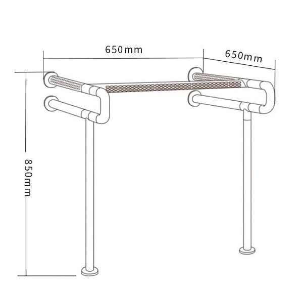 miken20mk-hs-004c-2-1 Thanh vịn phòng tắm chậu rửa mặt màu cam Miken MK-HS-004C Chính Hãng 2