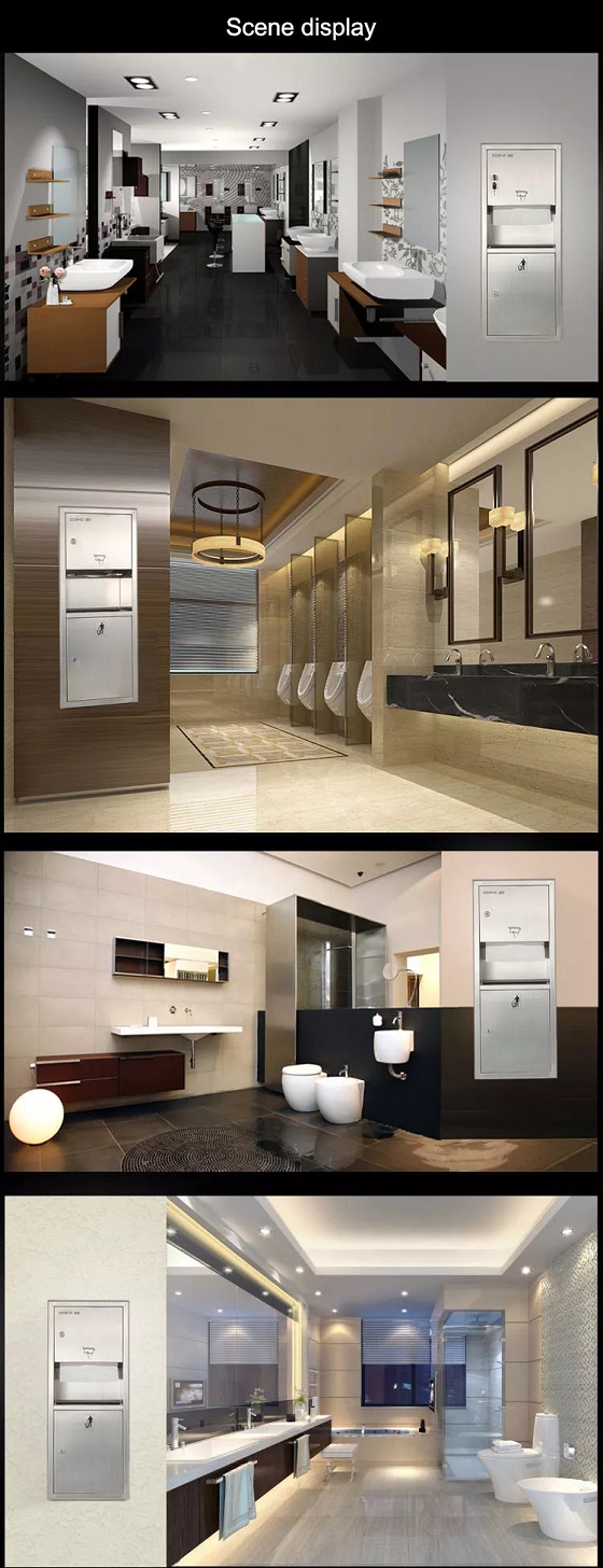 miken20mkg-728e-8 Hộp giấy kèm thùng rác âm tường Inox 304 Miken MKG-728E Chính Hãng 8