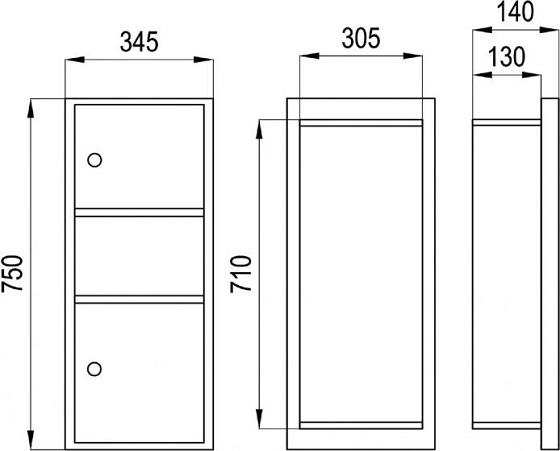miken20mkg-rak90511 Hộp giấy kèm thùng rác âm tường Miken MKG-RAK90511 Chính Hãng 1