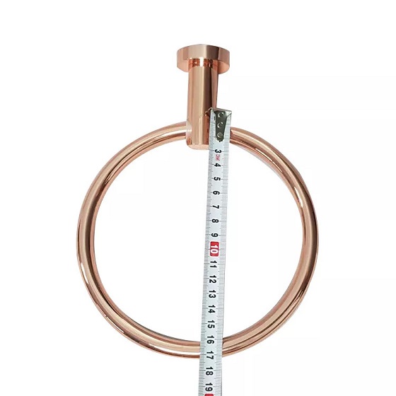 miken20nk321r-2 Vòng treo khăn tắm treo tường màu vàng hồng Rose Gold Miken NK321R Chính Hãng 2