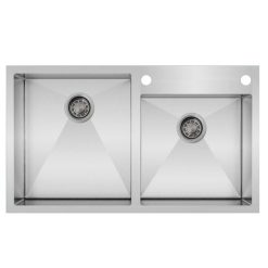 Chậu rửa bát 2 hố lệch Inox304 Pona PNI1-8650