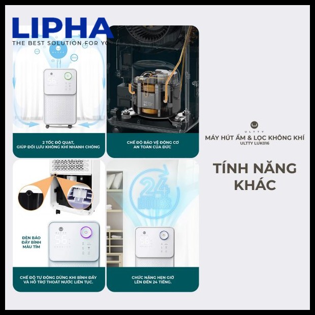 Máy hút ẩm & lọc không khí U-ULTTY LUK016 Chính Hãng 22 Máy hút ẩm & lọc không khí U-ULTTY LUK016 Chính Hãng