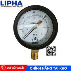Đồng hồ áp suất Yamaki 3kPa 0-30mbar D63mm chân ren 1/4 Chính Hãng