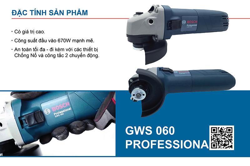 Máy mài góc 100mm Bosch GWS 060 7 Máy mài góc Bosch GWS 060