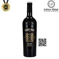 Rượu vang đỏ Ý CAMPI RUDI ROSSO PUGLIA LPW (Nồng nàn - Ấn tượng)