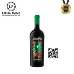 Rượu vang đỏ Ý MILLEFIORI NEGROAMARO (hậu ngọt, ít chát) - Best Seller 2023