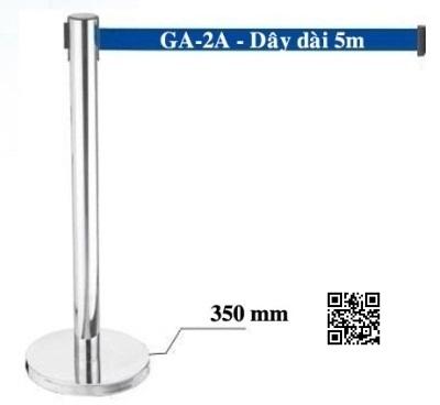 Cột chắn inox GA-2A (dây 5m – đế bằng) Chính Hãng Cột chắn inox GA-2A (dây 5m – đế bằng) Chính Hãng