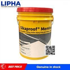 Màng Chống Thấm Đàn Hồi Dạng Lỏng Gốc Bitum Sikaproof Membrane Thùng 18Kg Chính Hãng