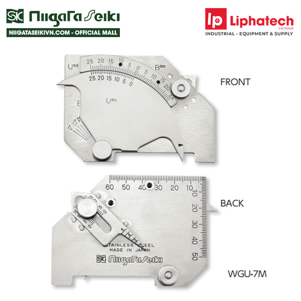 Thước đo mối hàn 2-5mm WGU-7M NiigataSeiki WELDING GAUGE Chính Hãng phân phối COCQ Thước đo mối hàn 2-5mm WGU-7M NiigataSeiki WELDING GAUGE Chính Hãng phân phối COCQ