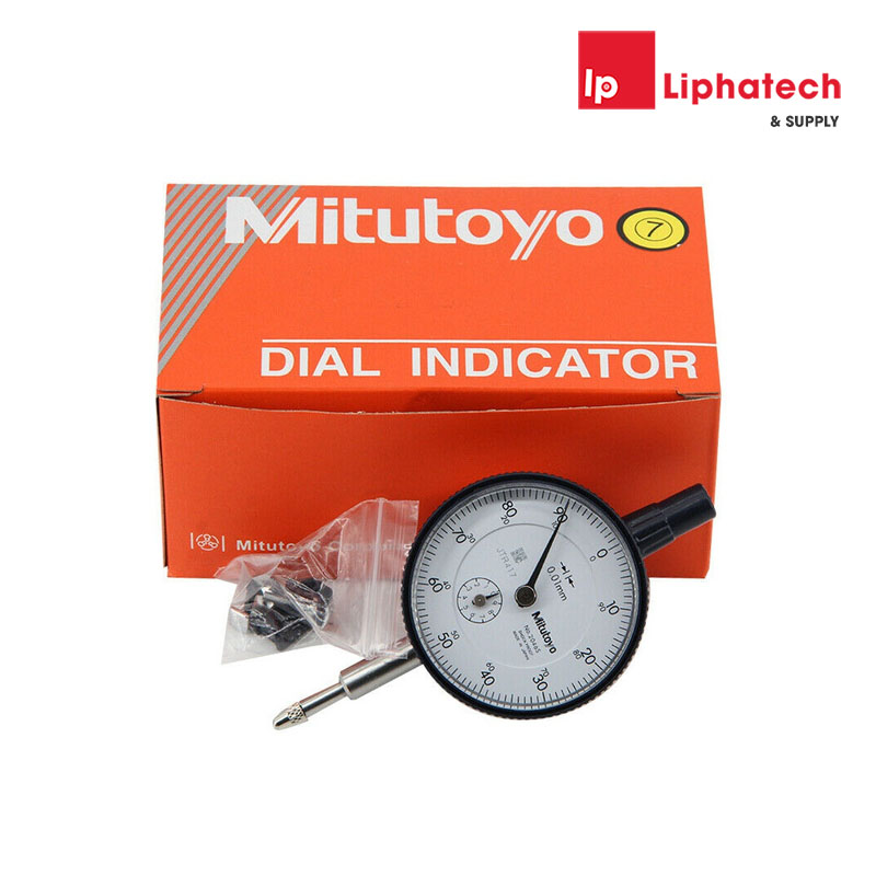 Đồng hồ so cơ khí 0-10mm x 0.01 lưng phẳng Mitutoyo 2046SB Dial Indicators Chính Hãng