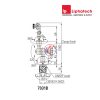 Đế từ gá đồng hồ so 7031B Mitutoyo (7031-10) Magnetic Stands Chính Hãng 4 ø6 mm, ø8 mm, ø9.53 mm (3/8 in)