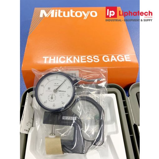 Đồng hồ đo độ dày Mitutoyo 7301 (new 7301A) 0-10mm x 0.01 Dial Indicator Chính Hãng 4