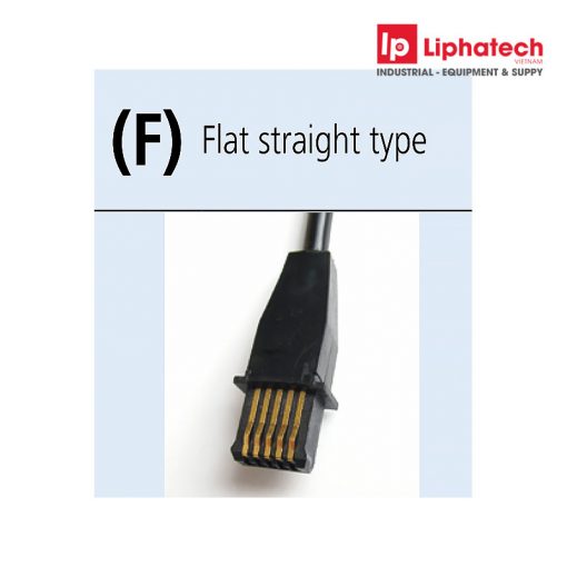 Cáp truyền dữ liệu đồng hồ so dài 1m - 905338 Mitutoyo (F) Flat straight type 2