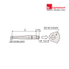 Kim đồng hồ chân gập phi 2mm x L17.4mm Mitutoyo 103006 Carbide contact point 5 Kim đồng hồ chân gập Mitutoyo 103006 phi 2mm x L17.4mm