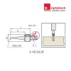 Đầu nhọn đồng hồ so 137413 Mitutoyo L17mm, SR0.2 Needle Point 4 Kim đo đồng hồ so 21AAA255 Mitutoyo