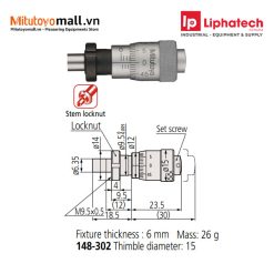 Đầu panme 0-6.5mm/0.01mm 148-302 Mitutoyo Micrometer Heads