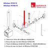 Thanh nối đế từ gá đồng hồ so 300mm Mitutoyo 02AZC282 7010S-10 4 Thanh nối đế từ gá đồng hồ so 165mm Mitutoyo 02AZC281