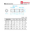 Tay cầm chốt trục chuẩn 2 đầu 13.000-13.500 Niigata Seiki APV-13A Aluminum Pin Vise 7 Tay cầm chốt trục chuẩn 2 đầu 2.000-2.500 Niigata Seiki APV-2A Aluminum Pin Vise