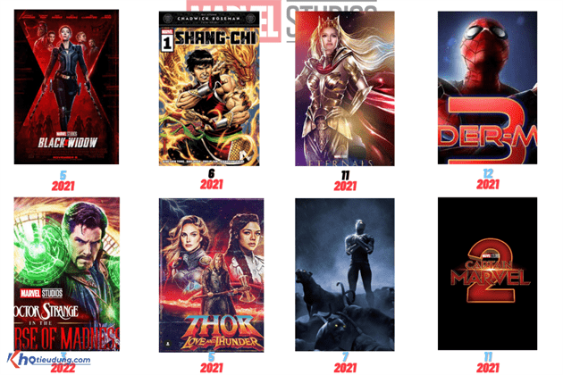 Top phim Marvel hay nhất sắp ra mắt trong năm 2021 - 2022