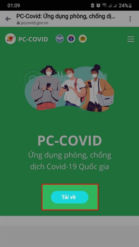 Hướng dẫn tải và cài đặt App PC Covid chứng nhận thẻ xanh Covid