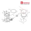 Mặt kính kèm viền benzel cho thước kẹp đồng hồ Mitutoyo 05BZA099 4 Mặt kính cho thước kẹp đồng hồ Mitutoyo 101601