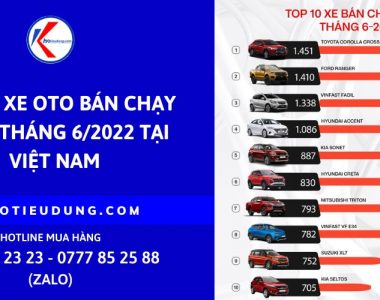 Top 10 xe Oto bán chạy nhất tháng 62022 tại Việt Nam