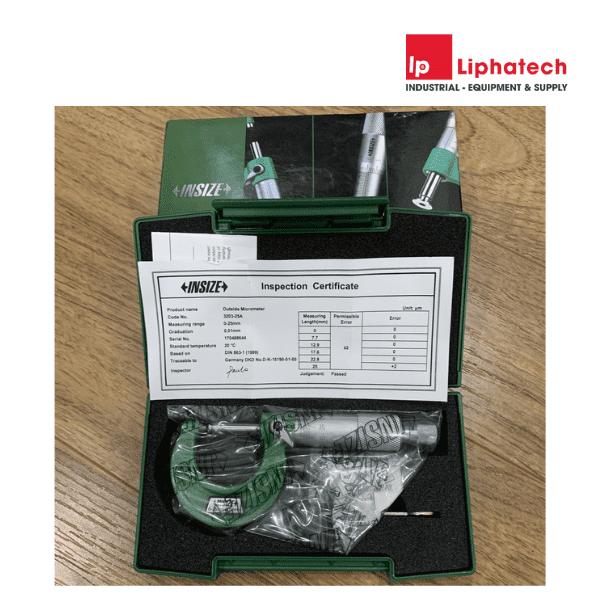 Panme đo ngoài cơ khí 100-125mm 3203-125A INSIZE Outside Micrometer 11 Panme đo ngoài cơ khí 100-125mm 3203-125A INSIZE Outside Micrometer
