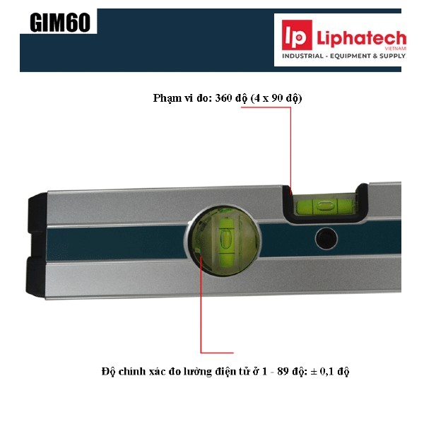 Thước thủy đo nghiêng điện tử Bosch GIM 60 (600mm 24")