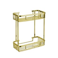 Kệ thẳng 2 tầng mạ màu vàng Miken MKK-3120G
