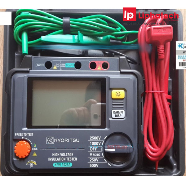 Máy đo điện trở cách điện KYORITSU 3025A (CO-CQ) Chính Hãng Máy đo điện trở cách điện KYORITSU 3025A (CO-CQ) Chính Hãng