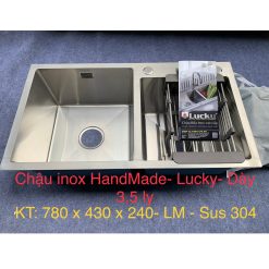 Chậu rửa bát Inox nhập khẩu Lucky Tân Mỹ S7843R