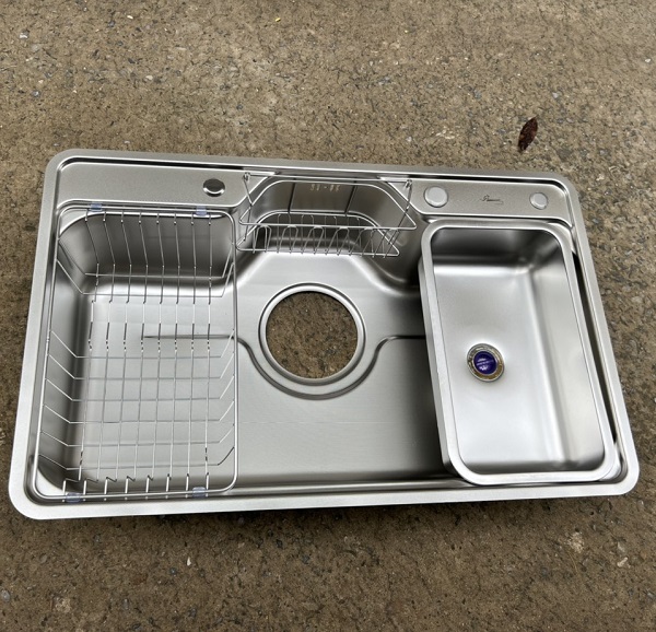 Chậu rửa bát 1 hố lớn Bancoot 8050 (800x500x230mm) Chính Hãng 1 Chậu rửa bát 1 hố lớn Bancoot 8050