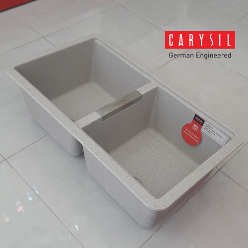 carysil-lmc1-05 Chậu rửa bát đá nhân tạo Carysil LMC1 Montana (82.5x48cm) Chính Hãng 1