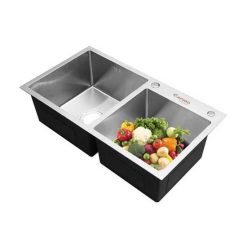 Chậu rửa bát 2 hố lệch Rapido RS-8245-3UW