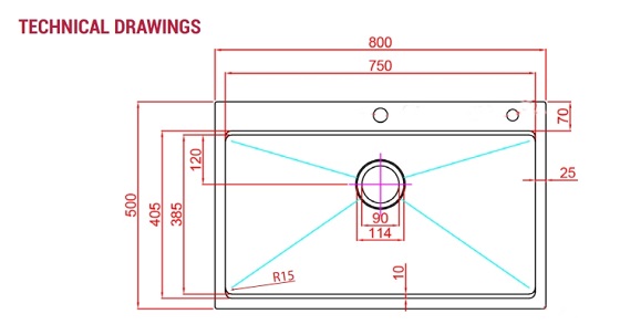 chau20rua20bat20paul20schmitt20pa8050-td-bv Chậu rửa bát 1 hố Paul Schmitt PA8050-TD (800x500x230mm) Chính Hãng 1