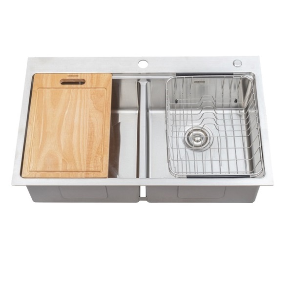 Chậu rửa bát 2 hố cân Paul Schmitt PA8250-TD (820x500x230mm) Chính Hãng 1 Chậu rửa bát 2 hố cân Paul Schmitt PA8250-TD