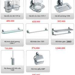 Bộ phụ kiện phòng tắm cao cấp Geler 130