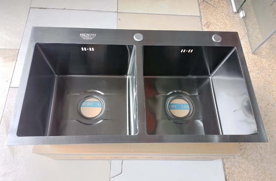 henry20hr-625b-2 Chậu rửa bát Inox nano màu đen SUS304 Henry HR-625B (820 x 450) Chính Hãng 3