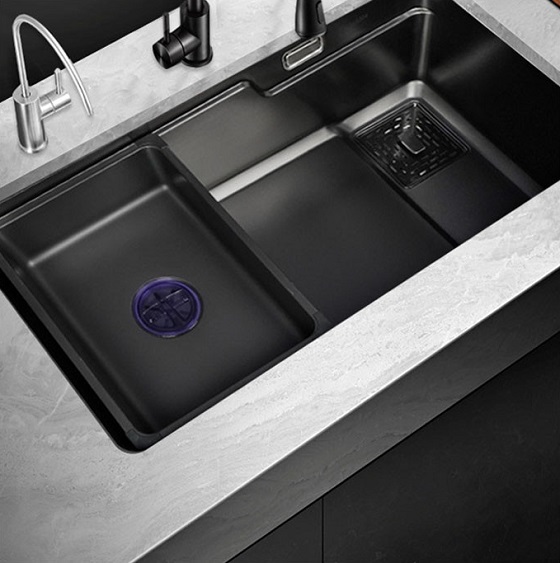 homaya20hm-7846b-2 Chậu rửa bát 1 hố màu Nano màu đen Homaya HM-7846B (78x46cm) Chính Hãng 4
