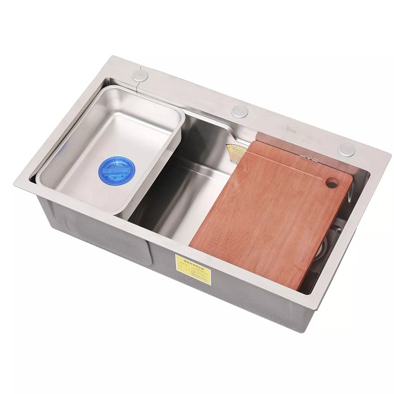 homaya20hm-7846w-2 Chậu rửa bát 1 hố màu Nano màu Inox Homaya HM-7846W (78x46cm) Chính Hãng 2